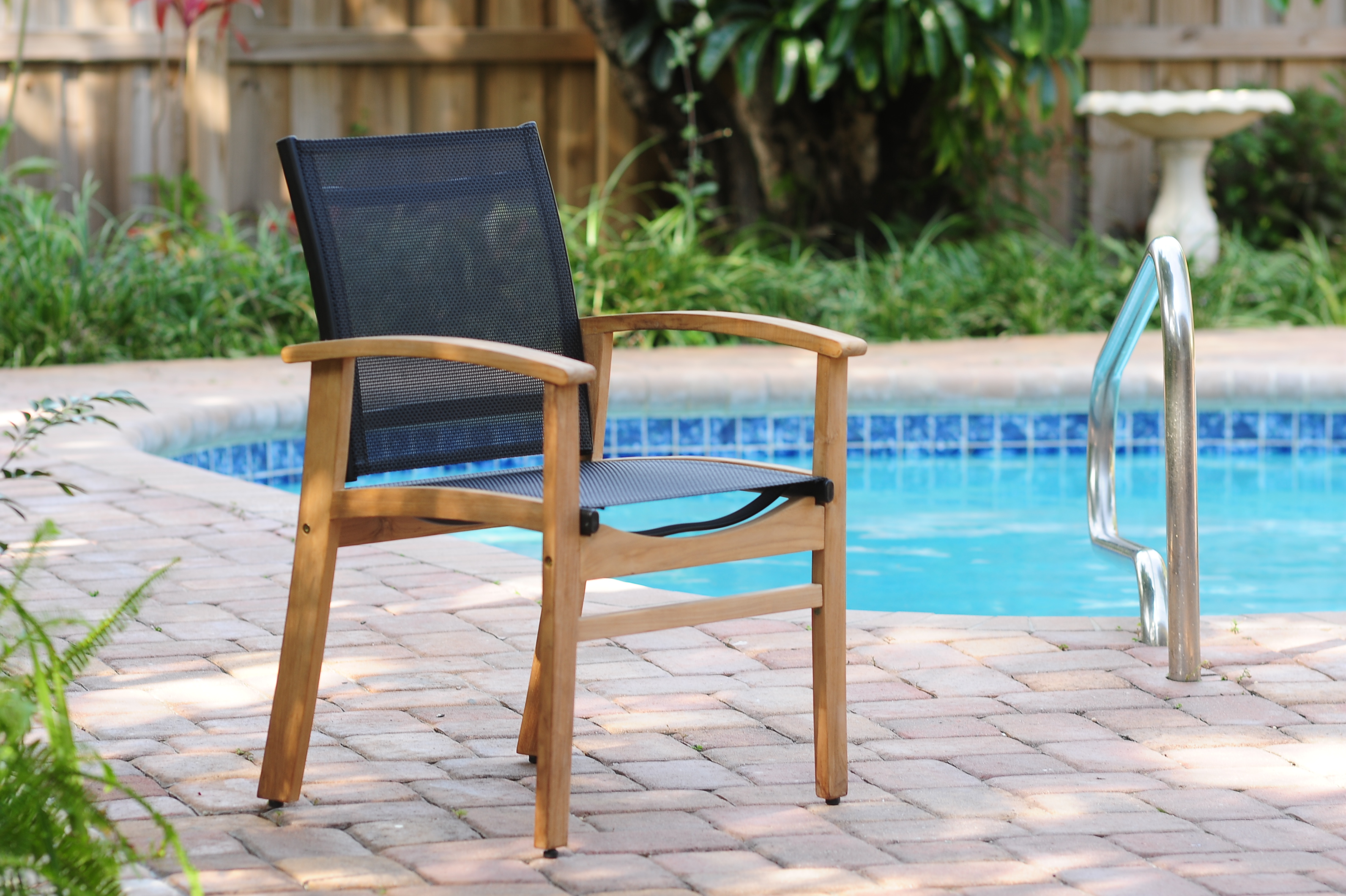 Amazonia Franke RECLAIMED Grade A Teak 9 pieces Rectangular Patio Dining Set, Seating Capacity: 8