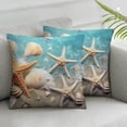 thumbnail image 2 of COMIO  Custom Nautical Pillowcase Starfish Sea Name Throw Pillow Cover Decorative Cushion Cover for Couch Sofa Bed Home Decor Housewarming Gifts, 2 of 6