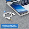 thumbnail image 6 of USB C To 3.5mm Audio Aux Jack Cable(3.3ft),Type C Adapter To 3.5mm Headphone Audio Stereo Cord Car Aux Cable for iPad Pro,Samsung Note 20, Google Pixel And More Type-C Devices (Black), 6 of 8