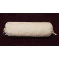 thumbnail image 2 of Neck Roll Bolster Cover 100% Cotton -Quilted Pattern With draw string ends -For Neck support, leg and back Rest support, 240 TC- Color Ivory , Size 6x16 Inches (15x40 cm), 2 of 3