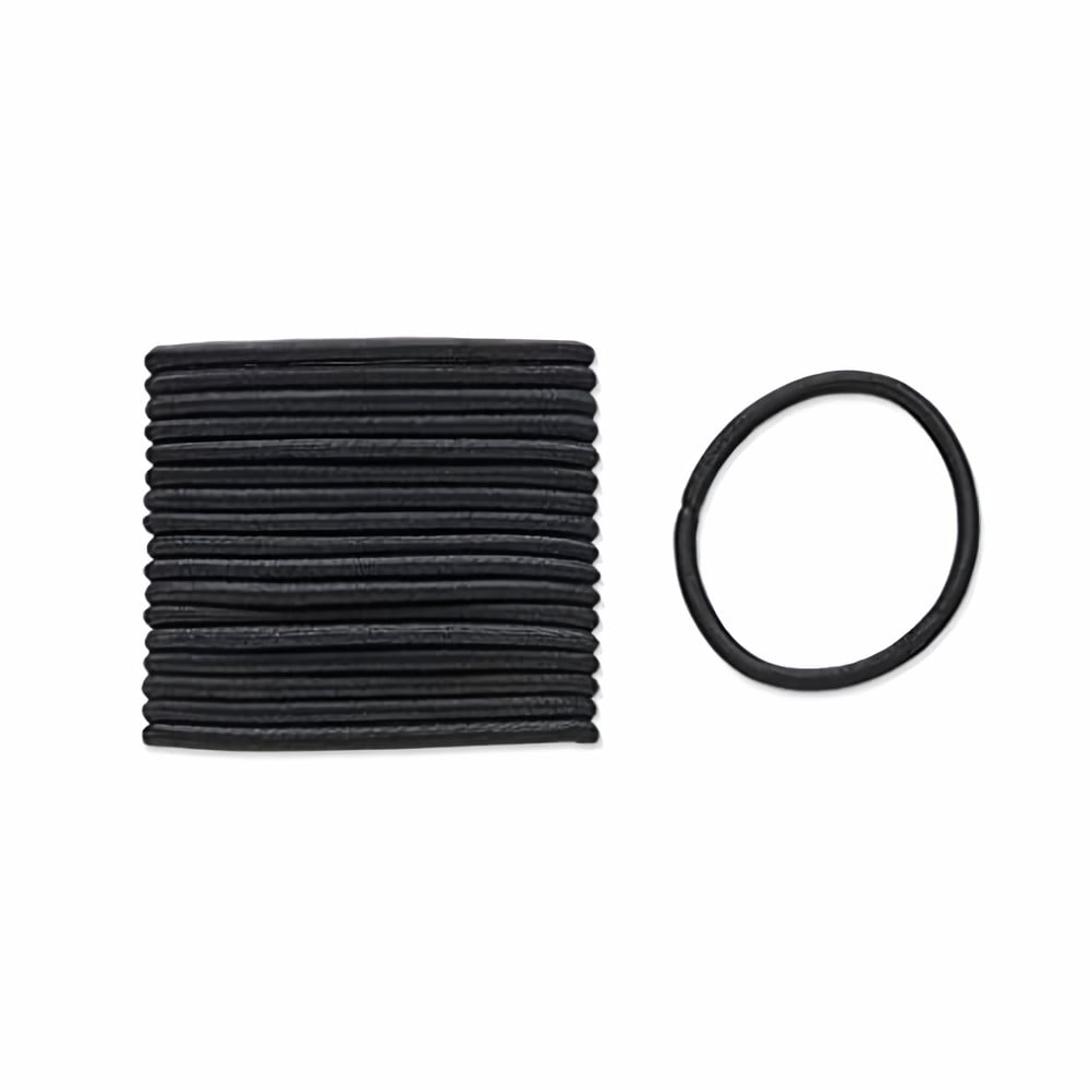 Scunci Medium Hold No Damage Elastics, Black (Pack of 20)