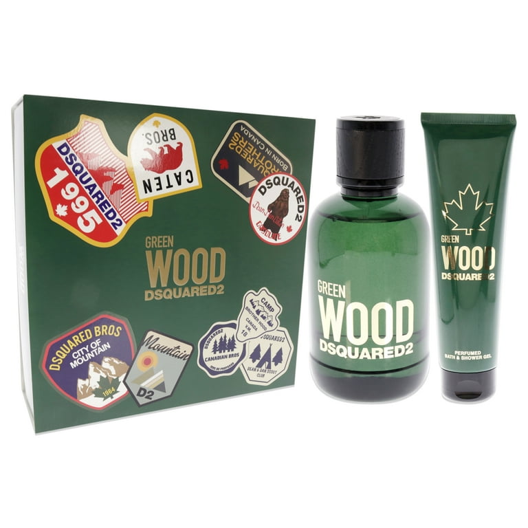 プロちゃん 【未使用品】DSQUARED2 グリーンウッド ギフトセット Green Wood by Dsquared2 for Men - 2 Pc Gift Set 3.4oz EDT Spray