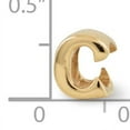 thumbnail image 2 of Beautiful Sterling Silver Gold-plated Reflections Letter C Bead, 2 of 2
