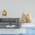 thumbnail image 2 of Estatua de pera de pensador abstracto, sujetalibros de cerámica, decoración para mesa, sala de estar, estantería de oficina, adorno de mano de obra fi, 2 of 8