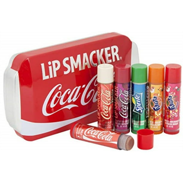 lip smacker coca cola lip balm 6 pack can gift set
