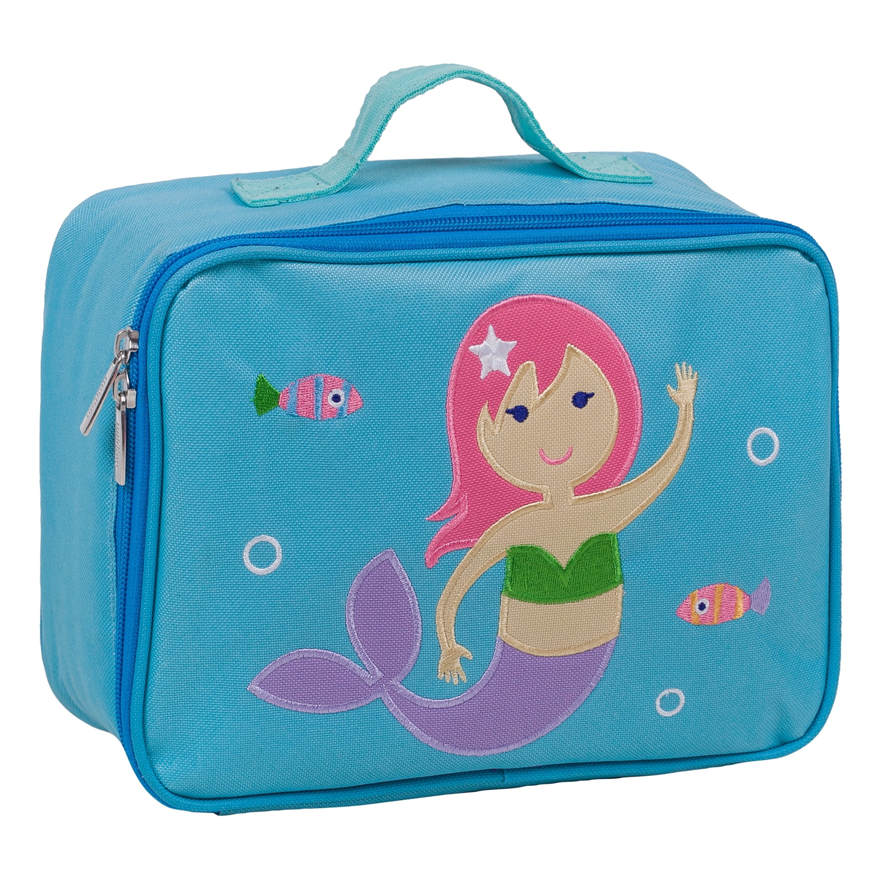 Olive Kids Mermaid Blue Embroidered Insulated Lunch Box for Boys and ...