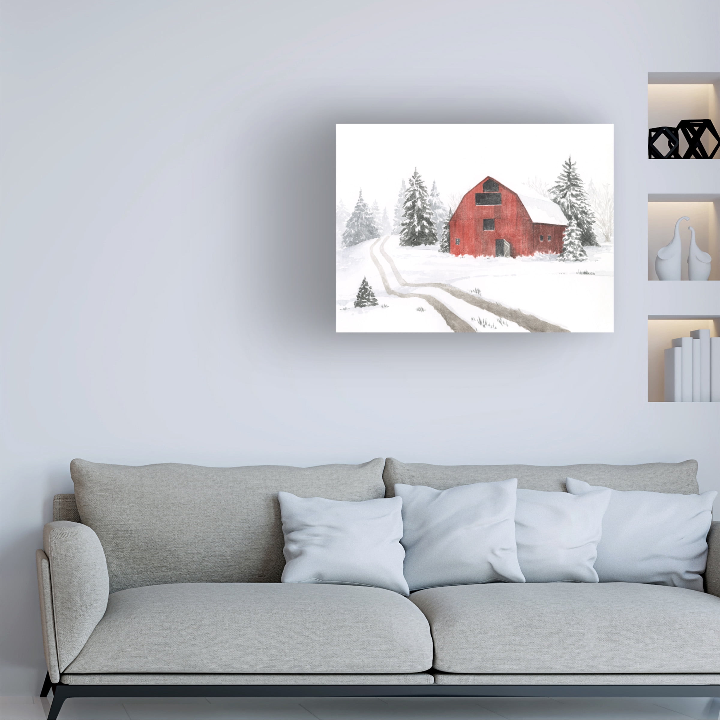 Grace Popp 'Evergreen Farm I' Canvas Art
