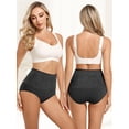thumbnail image 3 of Women's Cotton Underwear High Waisted 4 Pack, Breathable Panties for Ladies, Soft Full Coverage Multipacks Briefs, 3 of 5