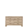 thumbnail image 2 of Wooden Nightstand with 6 Storage Drawers, Brown, 2 of 3