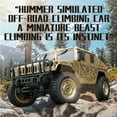 thumbnail image 2 of 1/12 Jeep Model Car with LED Lights, 280 Motor, 6KM/H Speed 2.4G Off-Road Truck, Linked Steering Wheel & Detailed Interior – Realistic RC Military Remote Control Car Toy for Adults, 2 of 9