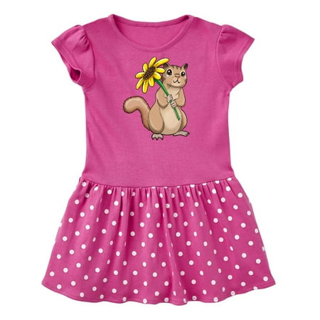 

Inktastic Cute Chipmunk with Sunflower Gift Baby Girl Dress