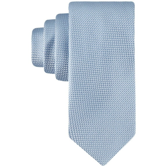 Calvin Klein Men's Elizabeth Solid Tie Necktie Classic 3" Silk Blend Blue