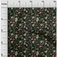 thumbnail image 2 of oneOone Velvet Black Fabric Tropical Craft Projects Decor Fabric Printed By The Yard 58 Inch Wide, 2 of 4