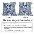 thumbnail image 6 of Navy Blue and White Cheetah Pillow Covers 20x20 Inch Set of 2 Modern Leopard Print Outdoor Throw Pillows Animal Spots Rustic Farmhouse Pillowcases Cotton Linen Cushion Covers for Couch Home Decor, 6 of 6