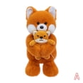 thumbnail image 1 of Jouet en Peluche Renard Mère et Enfant Poupée Canard Poupée Lapin Poupée Chiot Poupée de Réconfort Cadeau pour Enfants, 1 of 1
