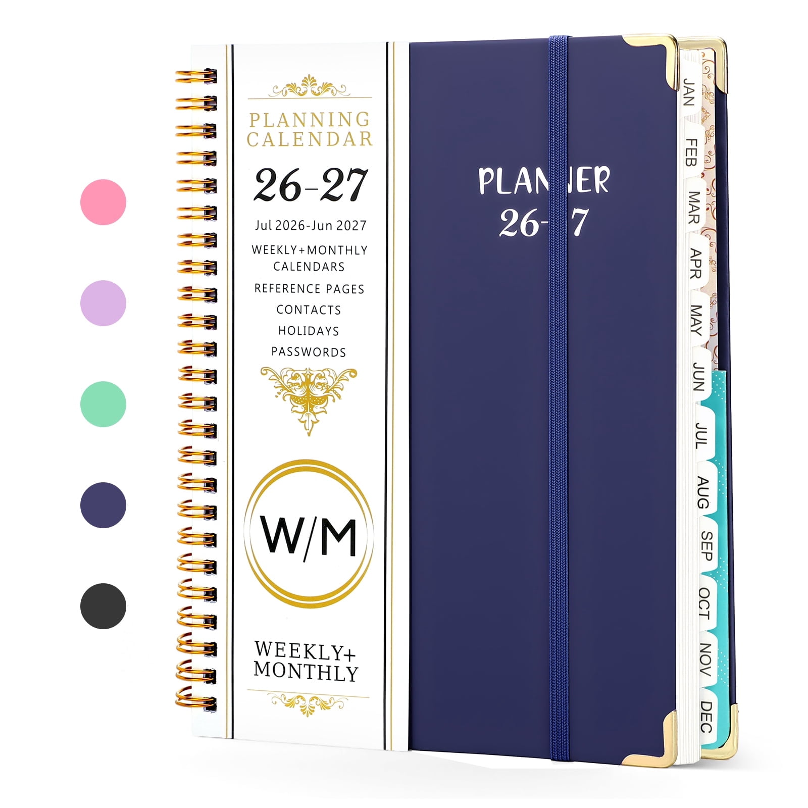 2026-2027 Academic Year Planner Calendar Notebook(JUL.2026-JUN.2027,6.3"x8.5")Daily Weekly Monthly Agenda Planner for Women Men