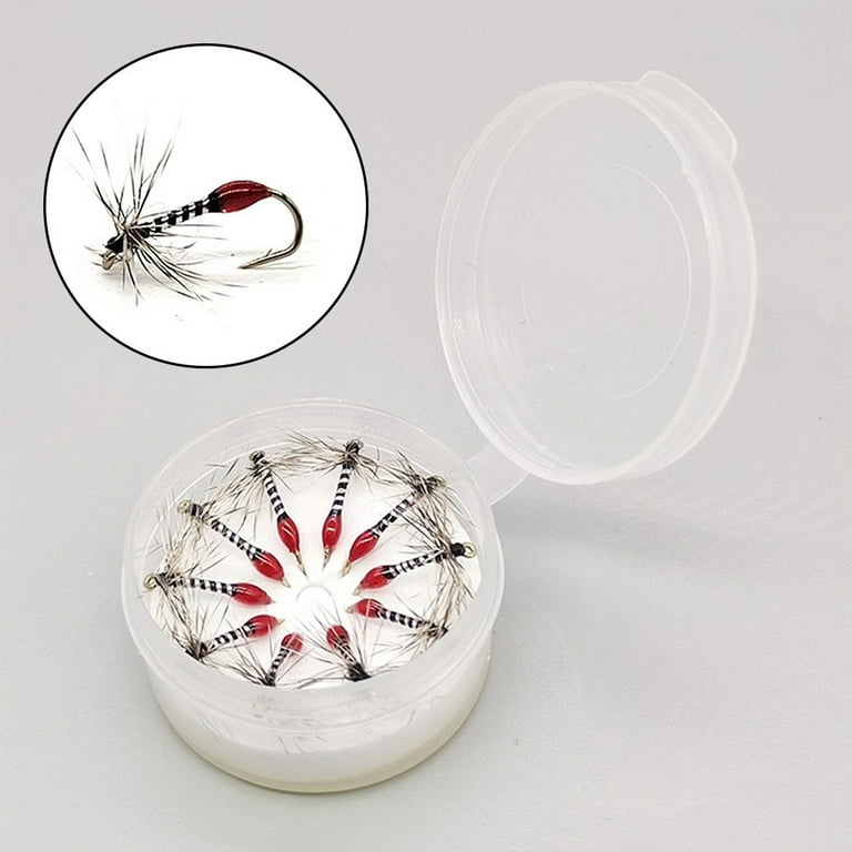 10Pcs Little Artificial Ant Life-Like Fly Fishing Baits Feather