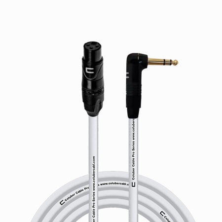 Coluber Cable - Balanced XLR Cable Female to Right Angle 1/4" TRS Connector