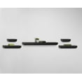 thumbnail image 4 of Melannco Floating Molding Shelves Set of 5 Black, 4 of 8