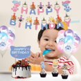 thumbnail image 2 of ensemble De Ballons Pour Fte D'anniversaire De Chat - Impression De Griffes De Chat, Comprenant Une Bannire De Joyeux Anniversaire Et Un Insert De, 2 of 5