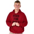 thumbnail image 4 of Feed The Wolf Sarcastic Hangry Gym Hoodie Sweatshirt Women Men Brisco Brands 5X, 4 of 6