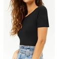 thumbnail image 5 of RYKJLWY Womens Jumpsuit Women's Round Collar Solid Short Sleeve Elastic Bodysuits Jumpsuits Rompers for Women(Black,M), 5 of 5