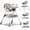 Grey, variant on LHUAI, Foldable Baby High Chair, 4 in 1 Convertible High Chairs, With 5-Point Safety Harness, Adjustable Dining Tray & Backrest & Height, Easy To Clean Surface, For Babies And Toddlers, Pink