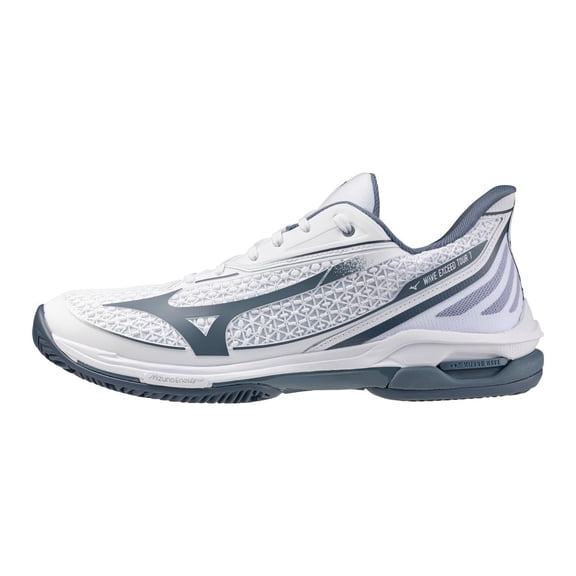 Mizuno Wave Exceed Tour 7 CC Clay Court Men's Tennis Shoe, White-China Blue - Multicolor - Size 7
