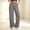 a_Gray, variant on LVHAOGJOB Womens Plus Size Pants Length with Pockets Breathable Solid Straight Leg Loose Fit Elastic Waist for Ladies