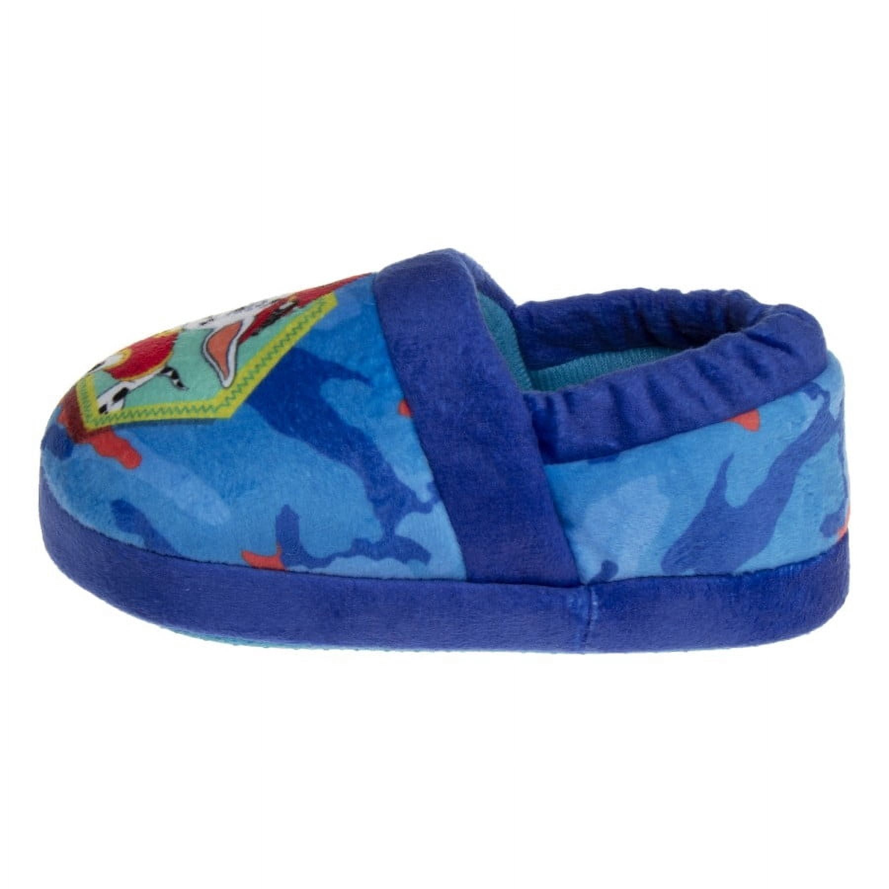 Nickelodeon Paw Patrol Marshall and Chase Toddler Boys' Dual Sizes Slippers
