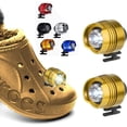 thumbnail image 1 of 2 luces LED para zapatos Croc (color dorado), faros delanteros para Croc, luces pequeñas, 2 luces LED divertidas para zapatos Crocs, luces LED pequeñas para adultos y niños Crocs G, 1 of 5