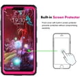 thumbnail image 3 of Mignova LG V50 /LG V50 ThinQ case,Heavy-Duty Shockproof Full Body Protection Rugged Hybrid Case with Rotating Belt Clip and Bracket 2019 Release([Pink), 3 of 7