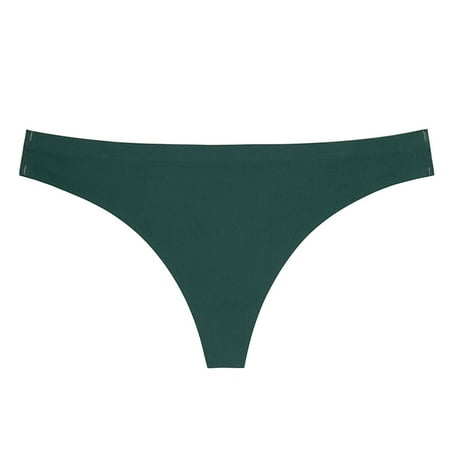 Sehao Thong Underwear Women   Ladies Panties Low Rise Panty Panties For Women Women Gifts Green XS