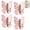 4PCS-Pink, variant on 4 Pack Rotating Butterfly Adhesive Wall Hooks, No Drill Storage Hangers, 270° Swivel Adjustable Wings for Keys Bags