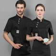 thumbnail image 4 of Ropa de chef Ropa de otoño e invierno de manga larga Ropa de trabajo de catering para hoteles para hombres y mujeres Ropa de trabajo de pastelero Ropa de trabajo de cocina trasera Uniforme, 4 of 6
