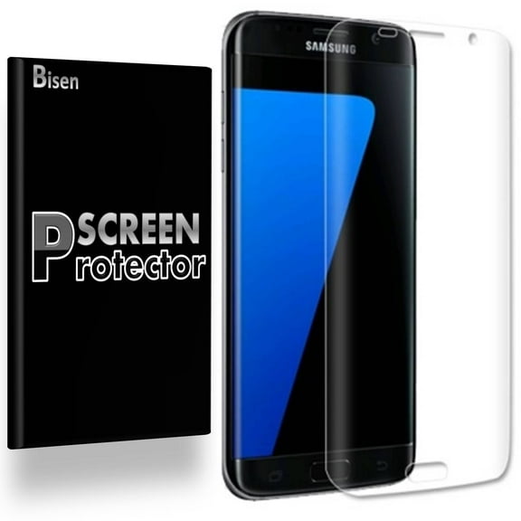 Samsung Galaxy S7 Edge (2016 Release) [2-Pack BISEN] Ultra Clear [3D Curved Full Cover] Screen Protector, Anti-Scratch, Anti-Shock
