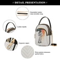 thumbnail image 4 of FORMRS Crossbody Bag for Women Quilted Travel Shoulder Cell Phone Purse with Chain Strap Handbag, White Astronaut, 4 of 7