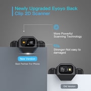 Eyoyo QR Code Scanner Bluetooth Wireless Barcode Scanner Phone Back Clip 1D 2D EAN UPC PC Warehouse Inventory Reader
