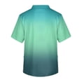 thumbnail image 5 of Fgvctg Mens St. Patrick's Day Scrub Tops Stretchy Short Sleeve Cute Shamrock Printed Scrubs Tops Loose V Neck Working Shirt Scrub Workwear Nurse Uniforms Medical T Shirts with Pockets Turquoise L, 5 of 6