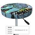 thumbnail image 4 of Goofa Beautiful Dreamcatcher Printed Stool Covers Round, Waterproof Round Bar Stool Covers Anti-Slip Round Bar Stool Seat Cover with Elastic Bands Durable-14 inch, 4 of 7