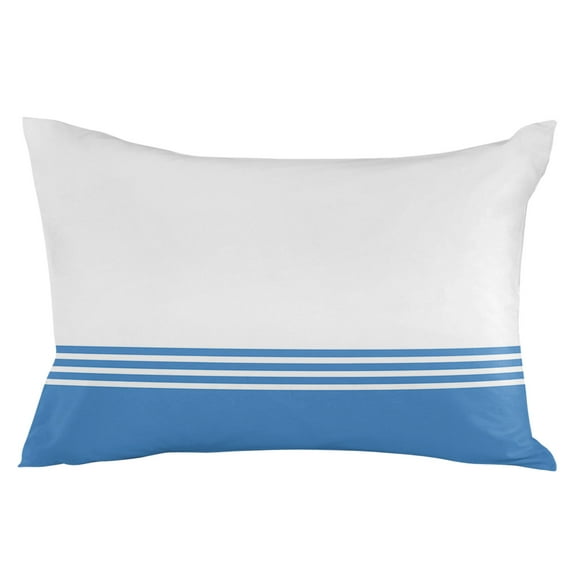 Outdoor Waterproof Throw Pillow Covers Set of 2 Blue White Stripes Decorative Pillowcases Lumbar Outdoor Pillows Cushion Case 20x12 Inch Modern Minimalist Patio Pillows for Couch Sofa Bed Garden