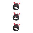 thumbnail image 2 of yingyy Adjustable Devil Cap For Pets For Halloween Parties Easy To Wear And Wash Polyester Cat Halloween Devil Costume Black 3Set, 2 of 6