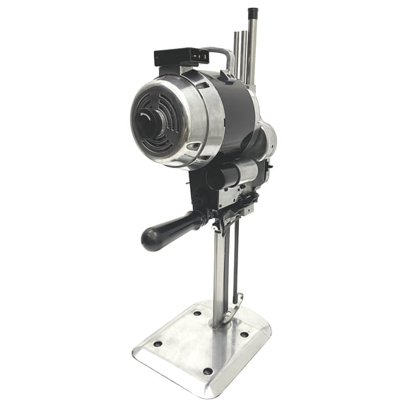 Cloth Cutting Machine 110V 10" Electric Vertical Fabric Straight Knife Cutter for Leather Textile