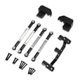 thumbnail image 3 of Fiocias RC Car Axle Rod Aluminum Alloy Replacement Kit Model Car Axle Rod Four Link Mount Rod Secure Fitment Complete Set Suitable for RC Crawling Sports DIY black, 3 of 8