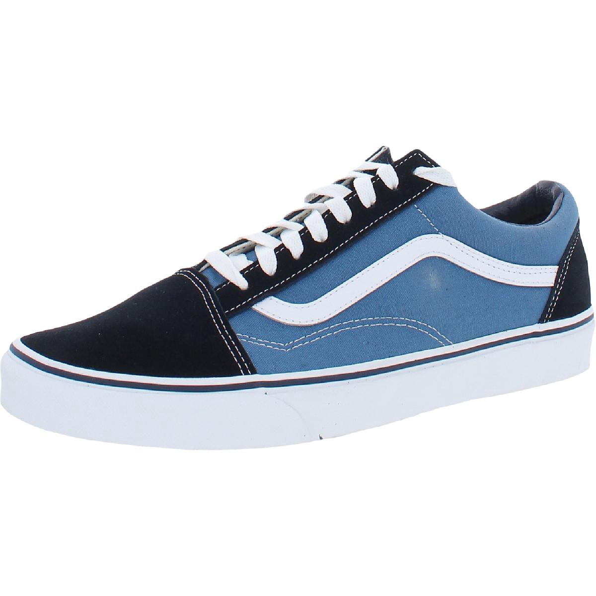 Vans Old Skool Mens 9 Blue Cream Athletic Skate Walking Shoes Sneakers 751505 Vans Skate Old Skool (Sport Leather True Blue/White) Skate  main image 4
