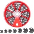 thumbnail image 1 of Shiyou-Kit de Poids de Pêche pour Shot, 120g/boîte, Assortiment de Poids pour Œufs de Pêche, 1 of 4