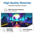 thumbnail image 5 of XXL Extended Mountains Gaming Mouse Pad Purple Large Office Desk Pads Stitched Edges Waterproof Desktop Mouse Mat Non-Slip Rubber Base Keyboard Mousepad(Size:31.5x11.8in), 5 of 6