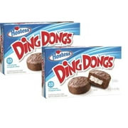Hostess Ding Dongs Chocolate Cake with Creamy Filling 10 individually wrapped cakes 12.7oz pack of 2