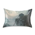 thumbnail image 7 of Yayeee Pillowcase Queen Size Set of 2 Satin Wrinkle Resistant Pillow Case, Moon and House, 7 of 7
