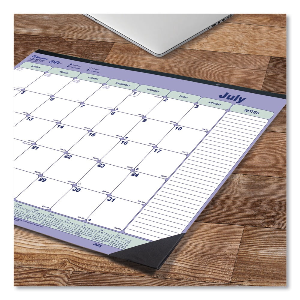 2025-2026 Blueline® Academic Monthly Desk Pad Calendar, 21-1/4" x 16", July 2025 To July 2026, CA181731
